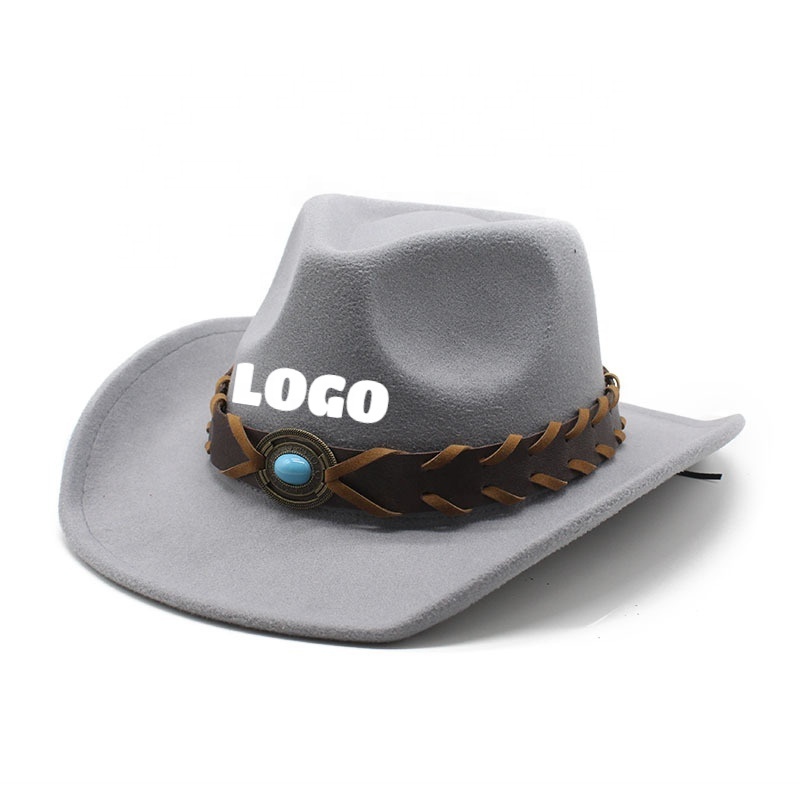 OEM ODM luxury high quality fashion jazz wool sombreros outdoor china plain felt fedora cowboy hat