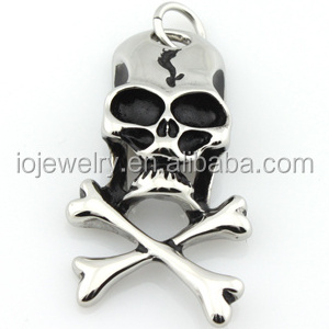 Three skull cross pendant 316 stainless steel jewelry