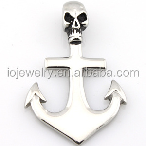 Three skull cross pendant 316 stainless steel jewelry