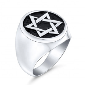 316 stainless steel Star of David Custom logo Ring