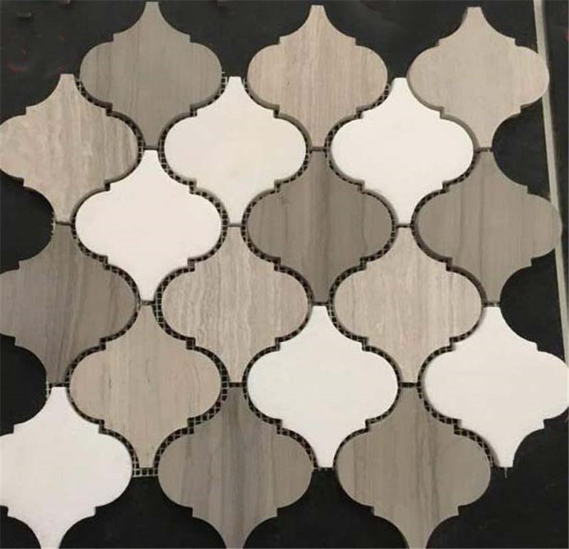 Herringbone Grey Wood Grain Marble Mosaic,Grey Wall Mosaic Tiles