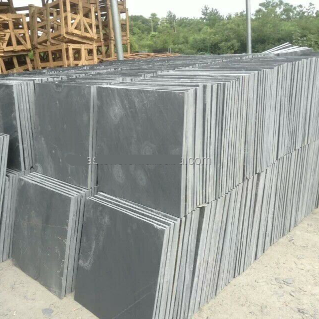 Large Decoration Wall Natural China Black Slate Slab Culture Stone Floor Tile For Sale