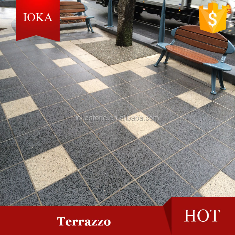 Polish Concrete Paving Tile Artificial Terrazzo Flooring