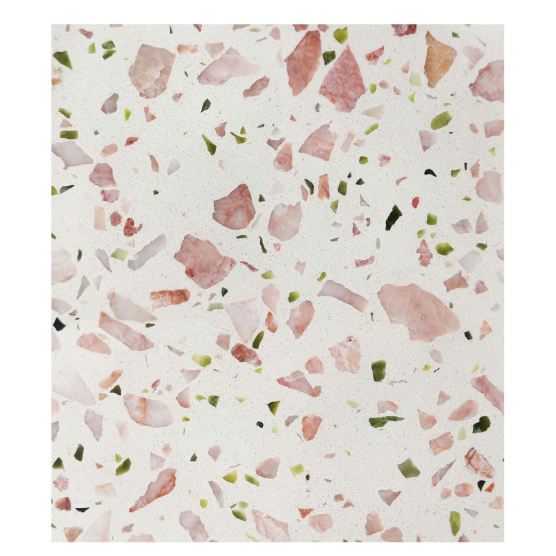 China artificial pink terrazzo for counter floor tiles with concrete paving stone