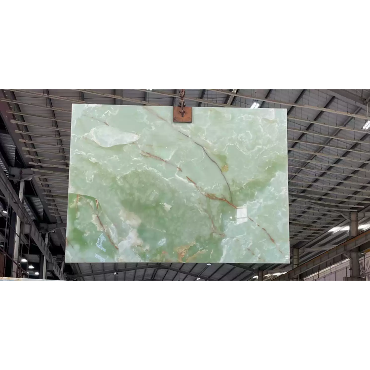 Magnificent Translucent Green Jade Onyx Marble for Home