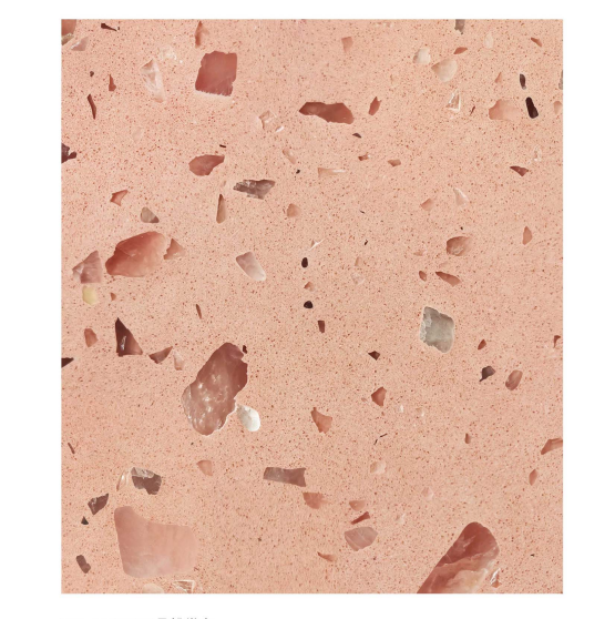 China artificial pink terrazzo for counter floor tiles with concrete paving stone