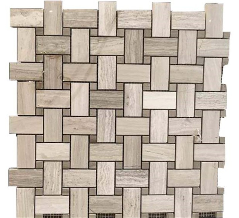 Herringbone Grey Wood Grain Marble Mosaic,Grey Wall Mosaic Tiles