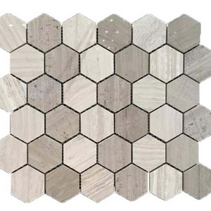 Herringbone Grey Wood Grain Marble Mosaic,Grey Wall Mosaic Tiles