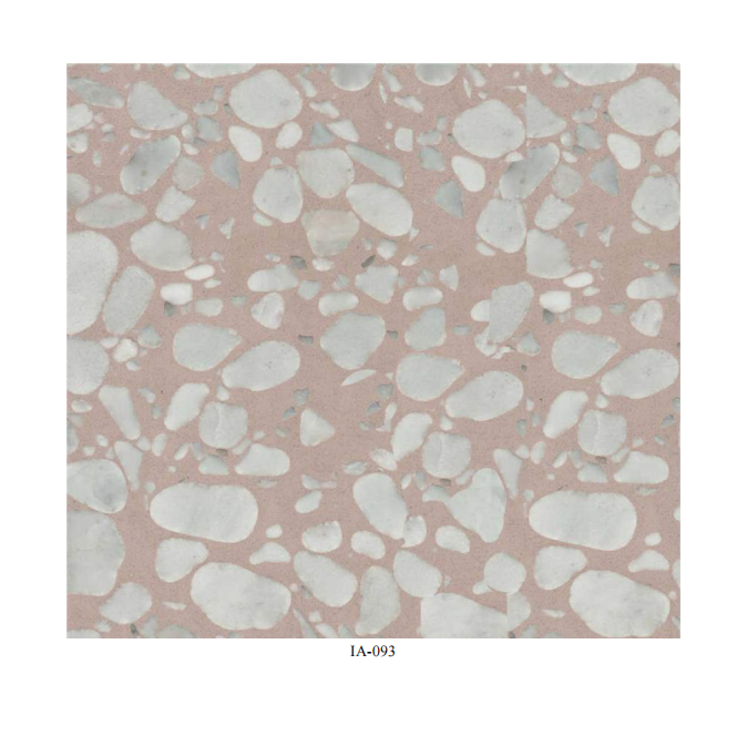 China artificial pink terrazzo for counter floor tiles with concrete paving stone