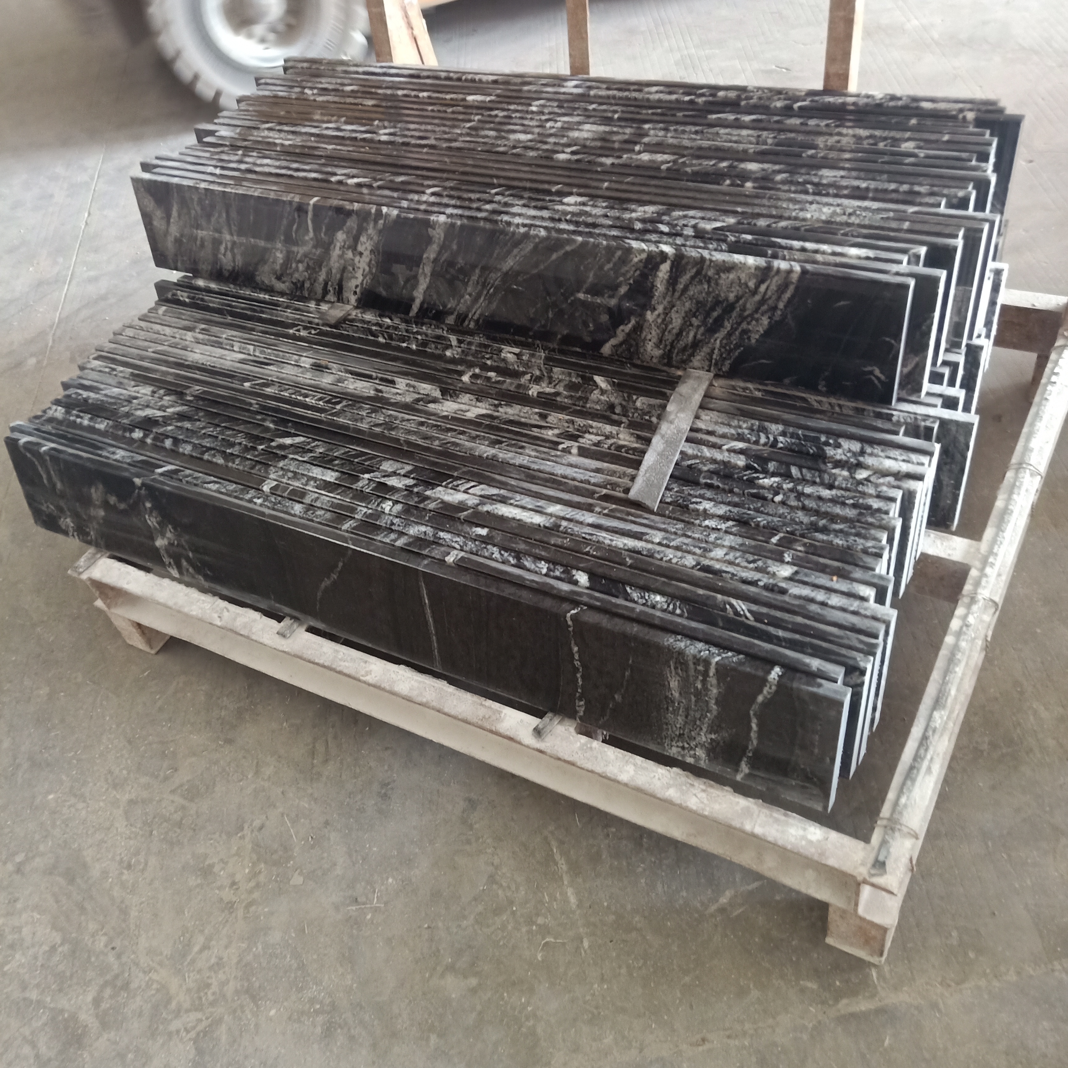 Wall Roof Floor Polished Black Fantasy Matte Stair And Tile Basement Bedroom Decoration Outdoor Granite Slab