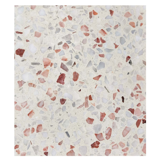 China artificial pink terrazzo for counter floor tiles with concrete paving stone