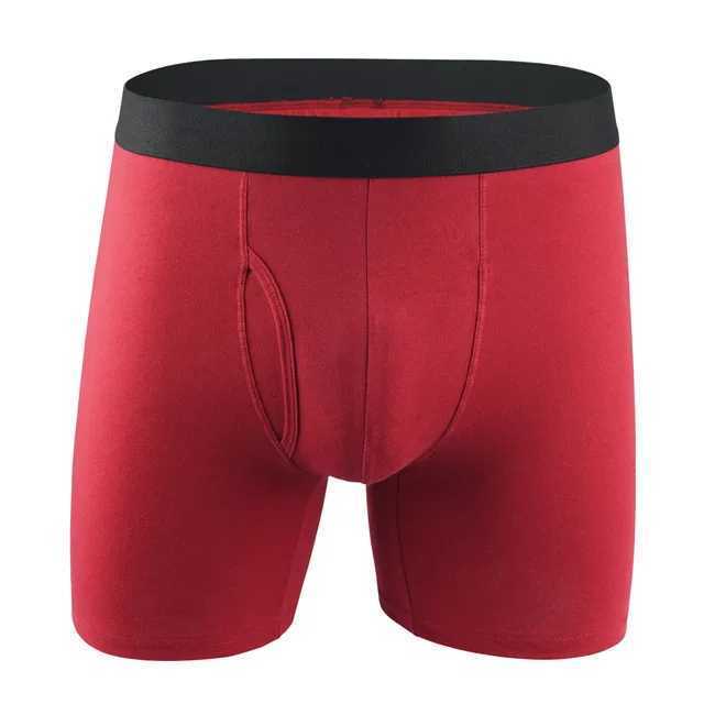 OEM Custom Logo Sexy Boxershorts Man Boxer Shorts Cotton Customized Designed Mens Boxer Briefs Men Underwear With Ball Pouch