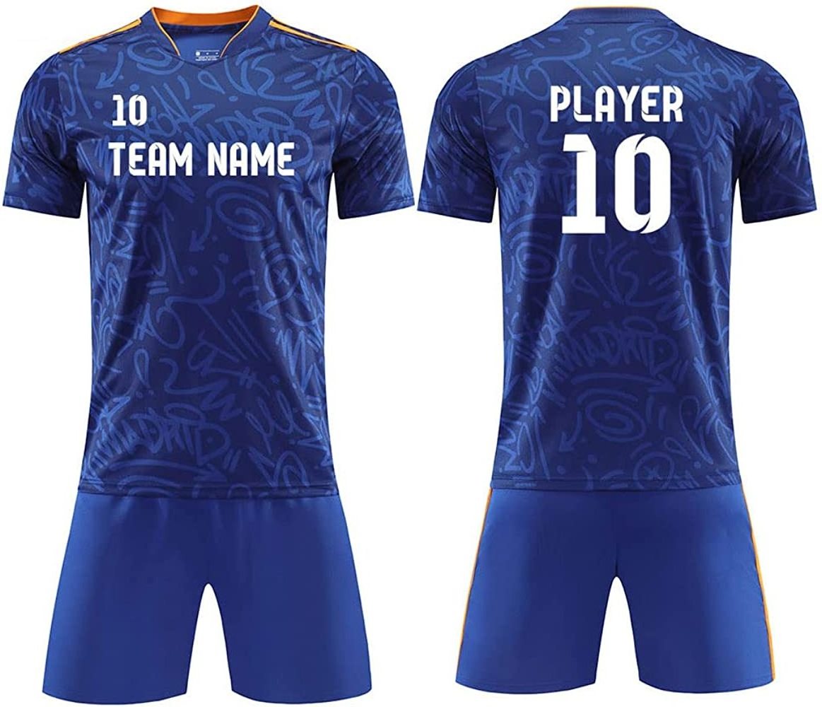 Unisex Youth Jersey Soccer for Men Women Custom Any Name Number Good Quality School Team Soccer Uniforms Sublimated Jersey