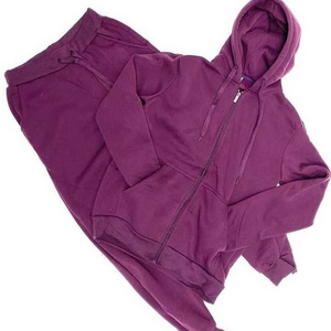 Top Quality Men Clothing Vendor Wholesale Blank Purple Customize Private Label Sweat Suit Men 2022 Tracksuit