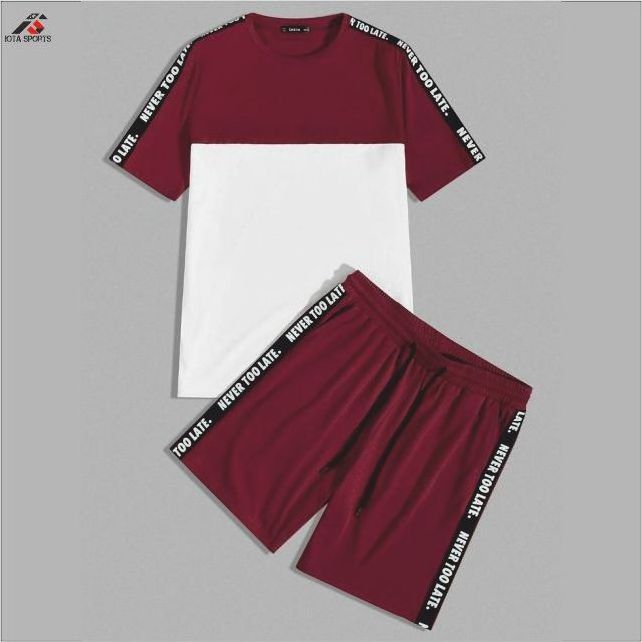 Men's Summer Short Sets Mens Co-ord Sets Men matching Shirt and Shorts Set Breathable Customized Design T Shirt Shorts