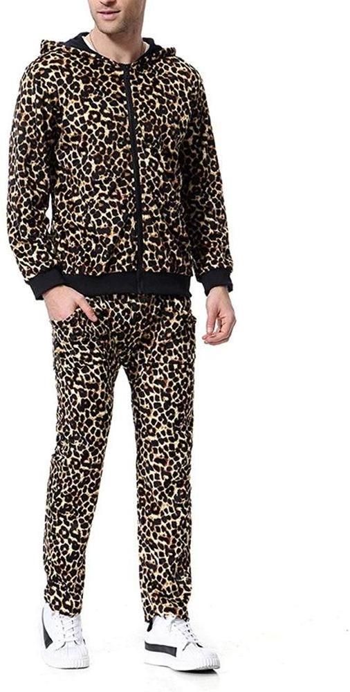 IOTA SPORTS Leopard print tracksuit sublimation leopard print shirt for men women and kids customized