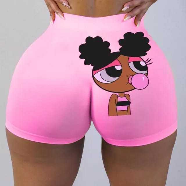 Hot sale shorts customize plus size stretch booty polyester biker women snickers yoga snack panties shorts