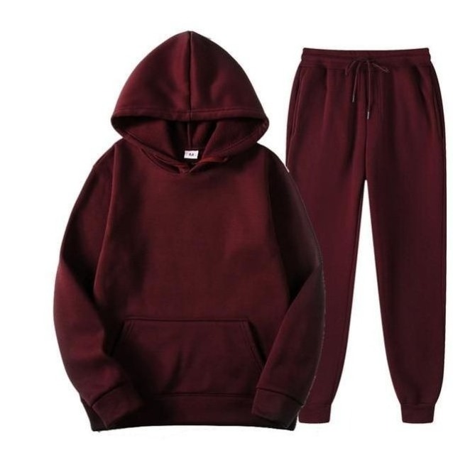 2021 Casual Fashion Sportswear Zipper Hooded And Pullover Two Piece Set Men Tracksuit Set Street Wear Men Velvet Tracksuits