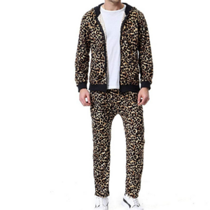 IOTA SPORTS Leopard print tracksuit sublimation leopard print shirt for men women and kids customized