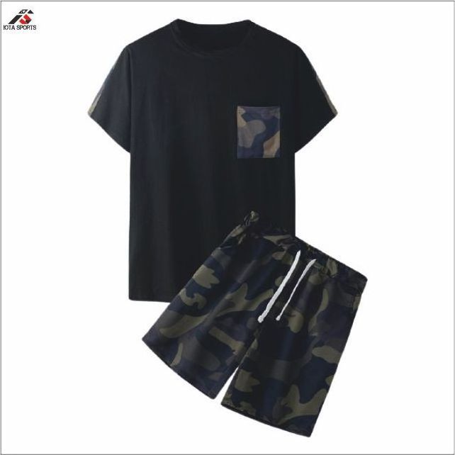 Men's Summer Short Sets Mens Co-ord Sets Men matching Shirt and Shorts Set Breathable Customized Design T Shirt Shorts