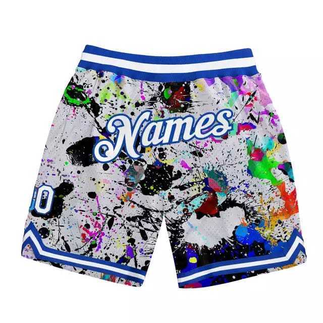 Print on demand men's baseball graphic custom sublimated double mesh designer workout basketball shorts 5 inch