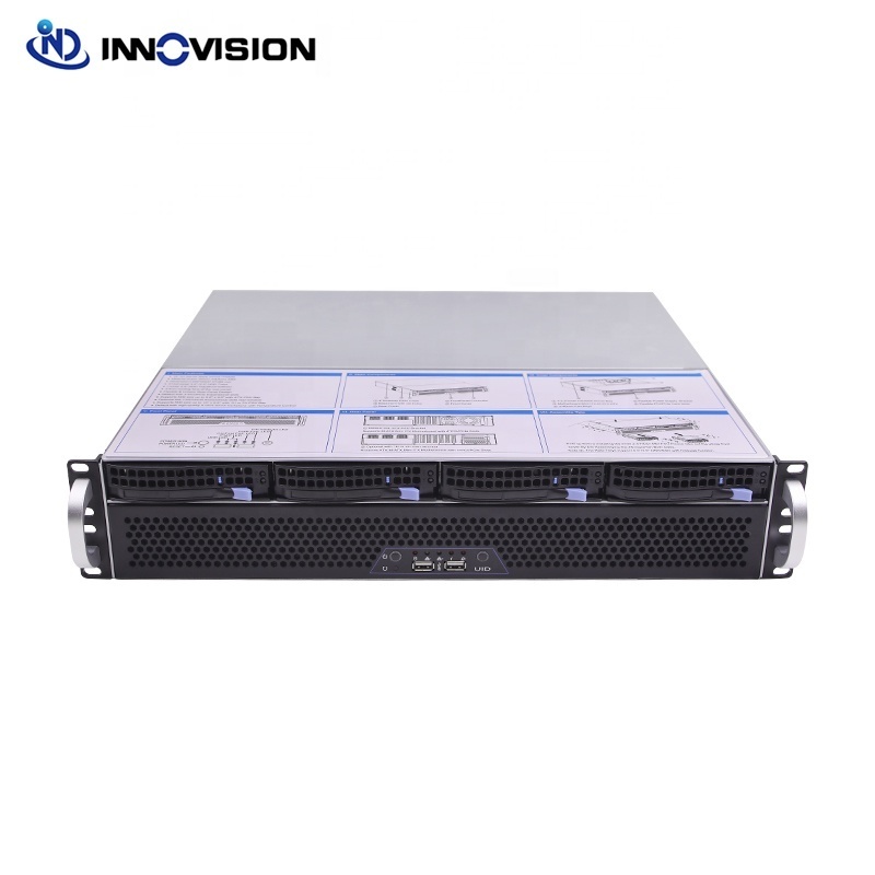 Flexible Ultra short 2U mini case L400mm 4bays hotswap 2U storage rack server chassis for nvr/nas