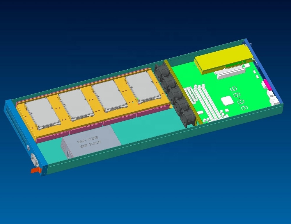 Optimized 6U rackmount enclosure 9 blade server case for huge data center