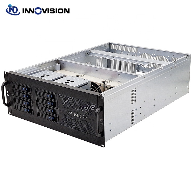 New Design  4U rack case 630MM 8 HDD Bays hotswap storage server chassis