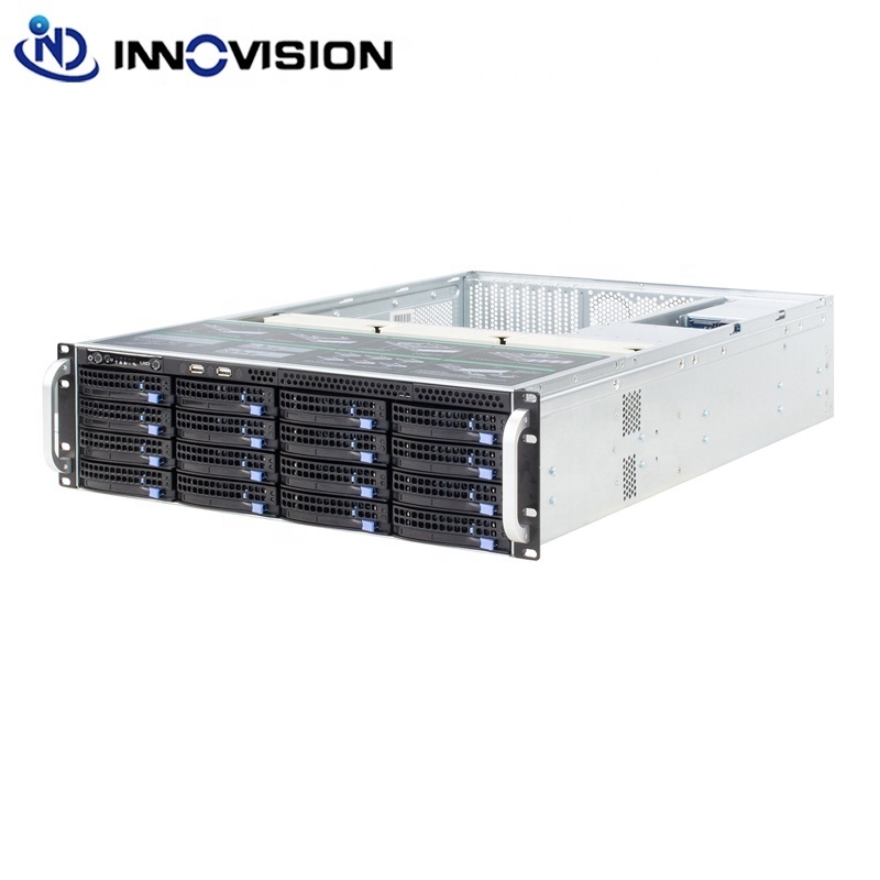 3U 16 bays hot swap rackmount server storage chassis L560mm