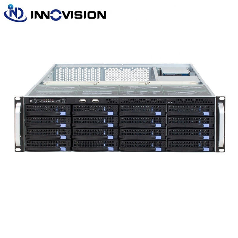 3U 16 bays hot swap rackmount server storage chassis L560mm