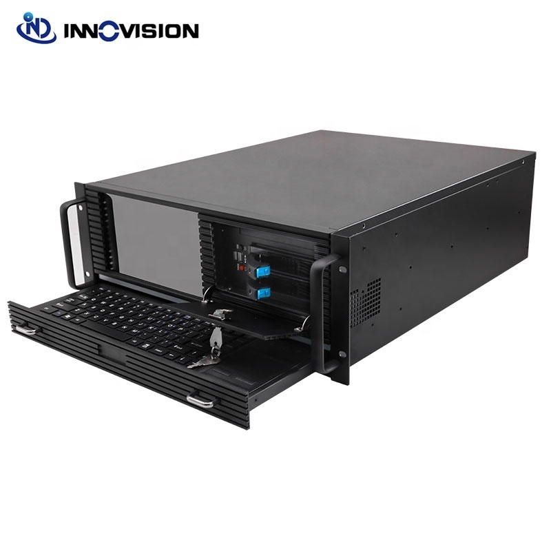 high performance 4U Industrial Computer All-in-one LCD 4U workstation server case