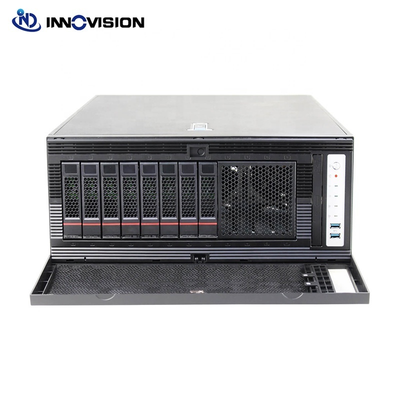 Tower Rack Convertible Server Computer Chassis support 4090 3090 gpu 8 hotswap server Case