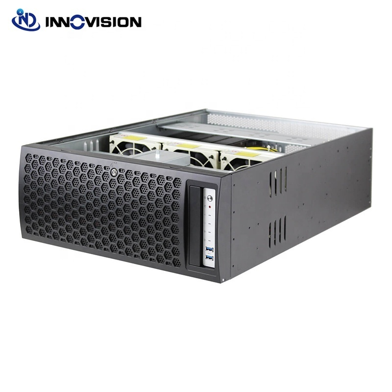 Tower Rack Convertible Server Computer Chassis support 4090 3090 gpu 8 hotswap server Case