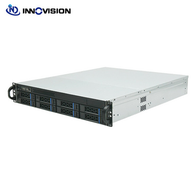 Ultra rack 2U 8Bay storage server case L520mm support atx powersupply MATX board NAS server chassis