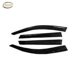 I-Pack Side Window Wind Deflectors Visors Black For Toyota Prius 2010-2015 Rain Guard Door Visor Shades Dark Ventvisor