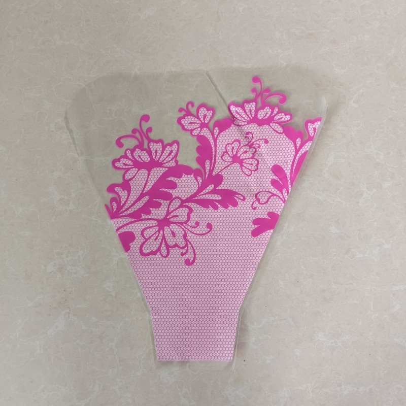 Customized Printing Bopp Cpp Flower Sleeve Bouquet Wrapping Plastic Sleeves flower packaging For Fresh Cut Flowers