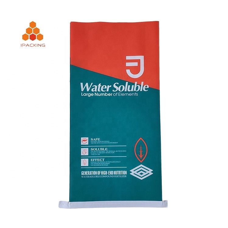 20kg 25kg 50kg custom printing polyethylene recycled fertilizer soil packaging pp woven sack bag