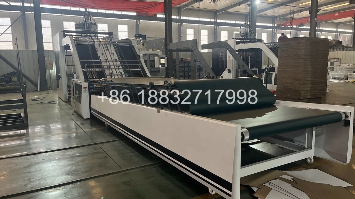 China automatic feed sheet corrugated cardboard box laminating machine