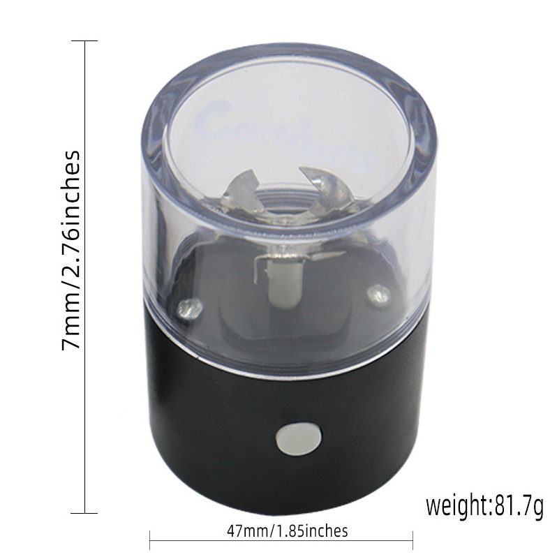 Wholesale Portable Compact Mini Electric Herb Grinder Auto metal Grinder Vapor Battery Compact Tobacco Shredder Smoke Accessory