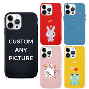 1Moq Dropshipping Logo Custom Sublimation Blank TPU Mobile Back Cover for iPhone Samsung Printing Phone Case