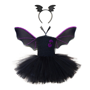 Halloween Costume Kids Bat Costume Girls Devil Princess Role Play costume for Stage Performance