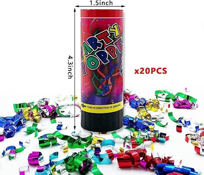 Party Confetti Poppers Cannons for Wedding Birthday Graduation Anniversary Christmas Party Celebrations Supplies Favors