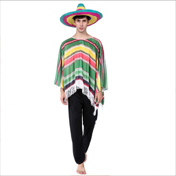 Festive Party COS Mexican Costume Colorful Carnival Costumes For Women Cosplay Costume Children Adult