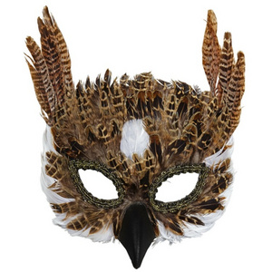 Animals Fancy Dress Owl Feather Mask Masquerade Masks