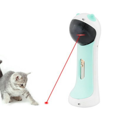 Interactive Cat Toy Pet Laser Pointer for Cats Automatic Rotating Catch Training Funny Cat Plastic Eco Friendly Material