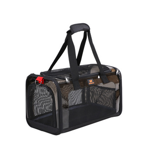 Fashionable Convenient Transparent Luxury Travel Pet Carrier Shoulder Bag Pet Dog Cat Bag