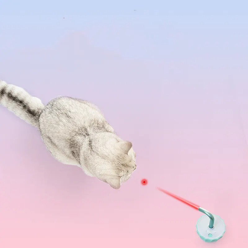 2024 New Style High Quality Cat Teaser Toy Household Portable Interaction Automatic Cat Laser Pointer Toy