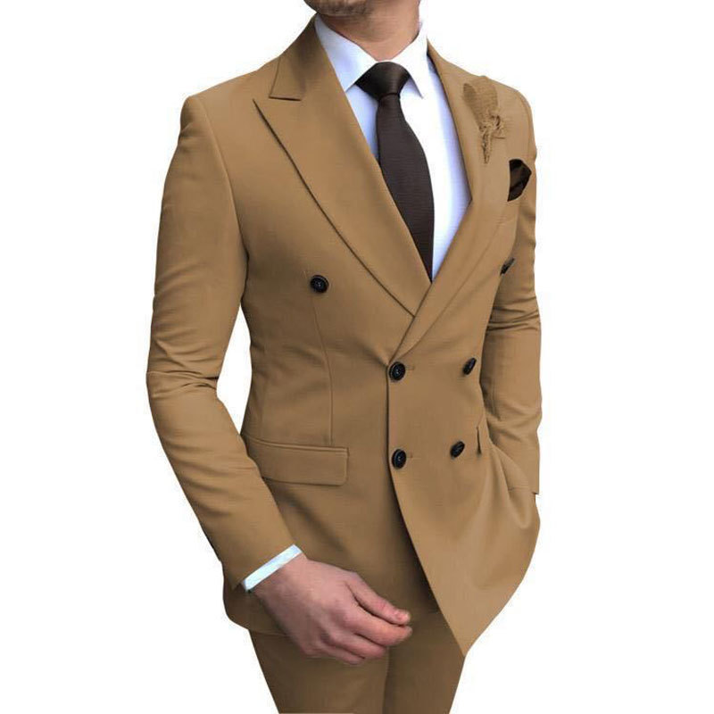 2023 Costume ODM New Men's Suits Wedding Dress Performance MC Presides Over Slim Suit Singer Stage Chorus 2 pieces men suits set