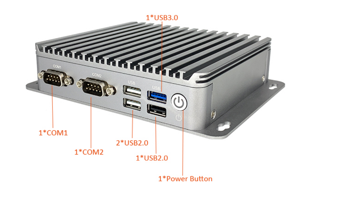 J1900 4G 5G SIM Card Slot 2 Mini PCIE 4 i225 2.5G RJ45 Lan small fanless computer RJ45 COM Industrial Mini PC