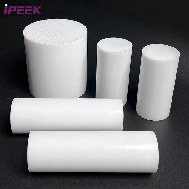 iPEEK Custom White Black 20mm 30mm 50mm ptfe Bars  Fluoroplastic PTFE Rod